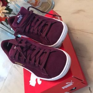 Puma purple sneakers